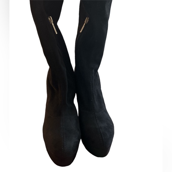 Guess Suede Cristy Over-The-Knee Go Go Boot Black size 8 - Picture 6 of 8